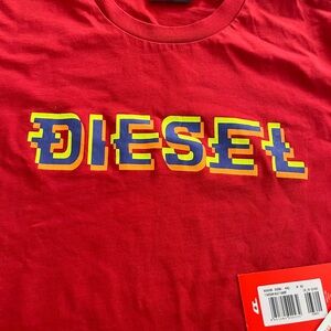 Diesel Red Logo T-Shirt - NWT - Size M